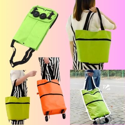 Zložljiva nakupovalna torba s kolesi | FOLDNCARRY