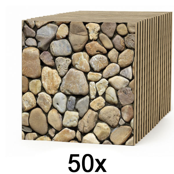 5x 3D stenske ploščice z učinkom kamna – odlepi in prilepi | STONEBLOCKS