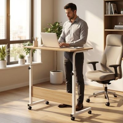 Prenosna miza po višini nastavljiva na kolesih (71-90 cm) | EVOSTUL