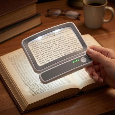 Pravokotna LED bralna lupa | READSCOPE